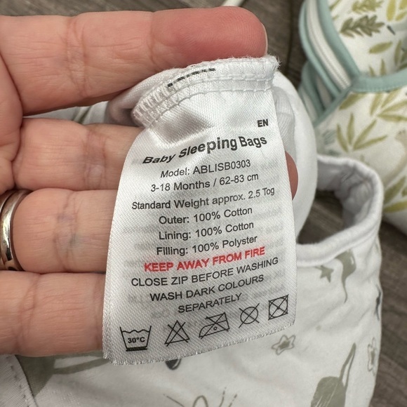 BABY BOY Bundle x3 adorable sleeping animal casual soft PJ Sacks 0-6 Months - Picture 8 of 15